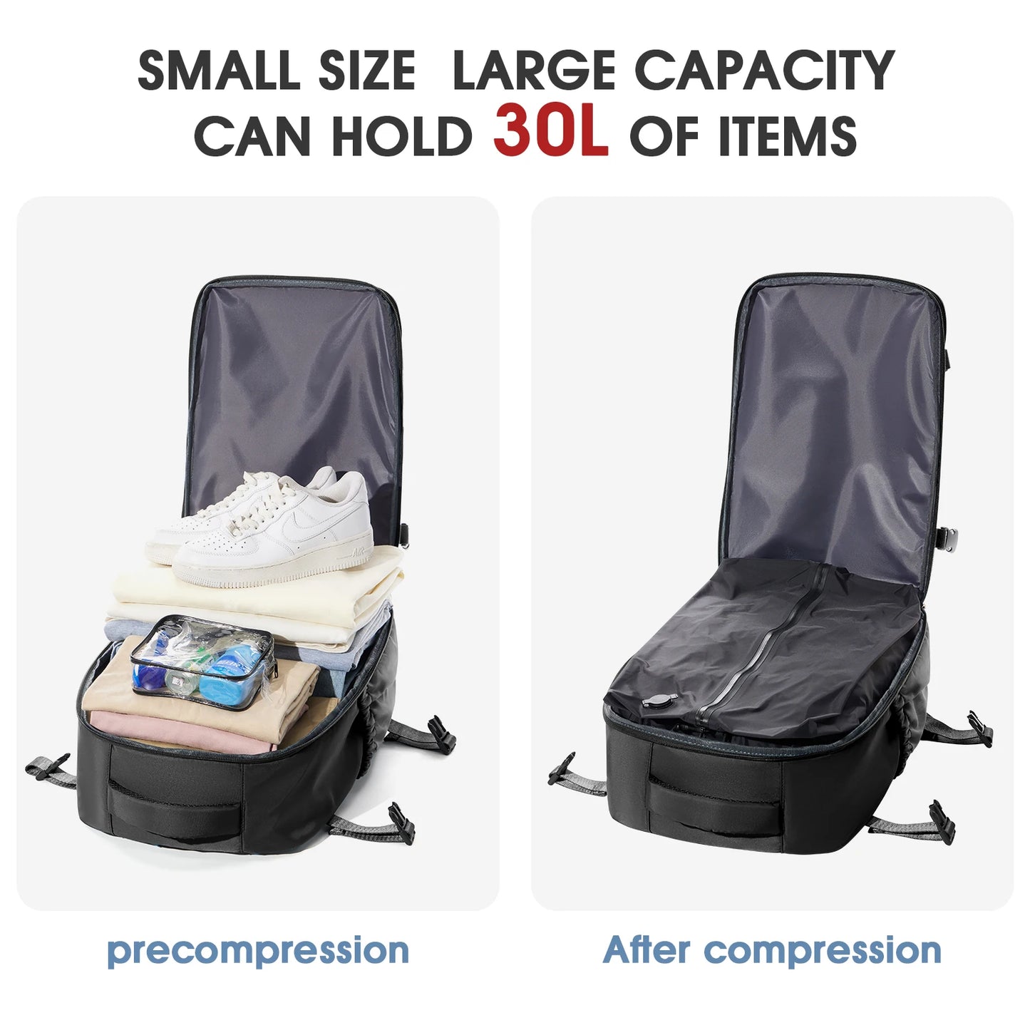 Vacuum Backpack Travel Bag for Men Large Capacity airback Backpack Business