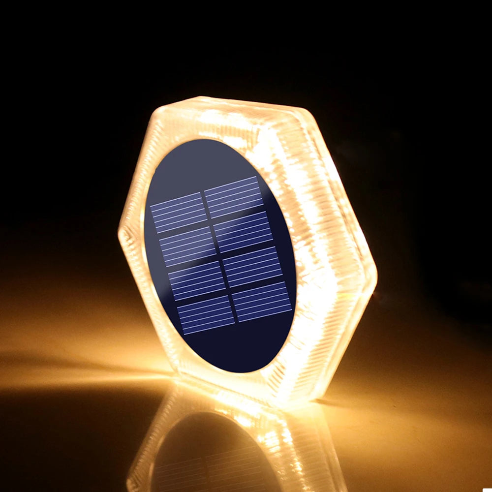 Solar Powered LED Outdoor Deck Lights IP68 Waterproof Automatic On/Off