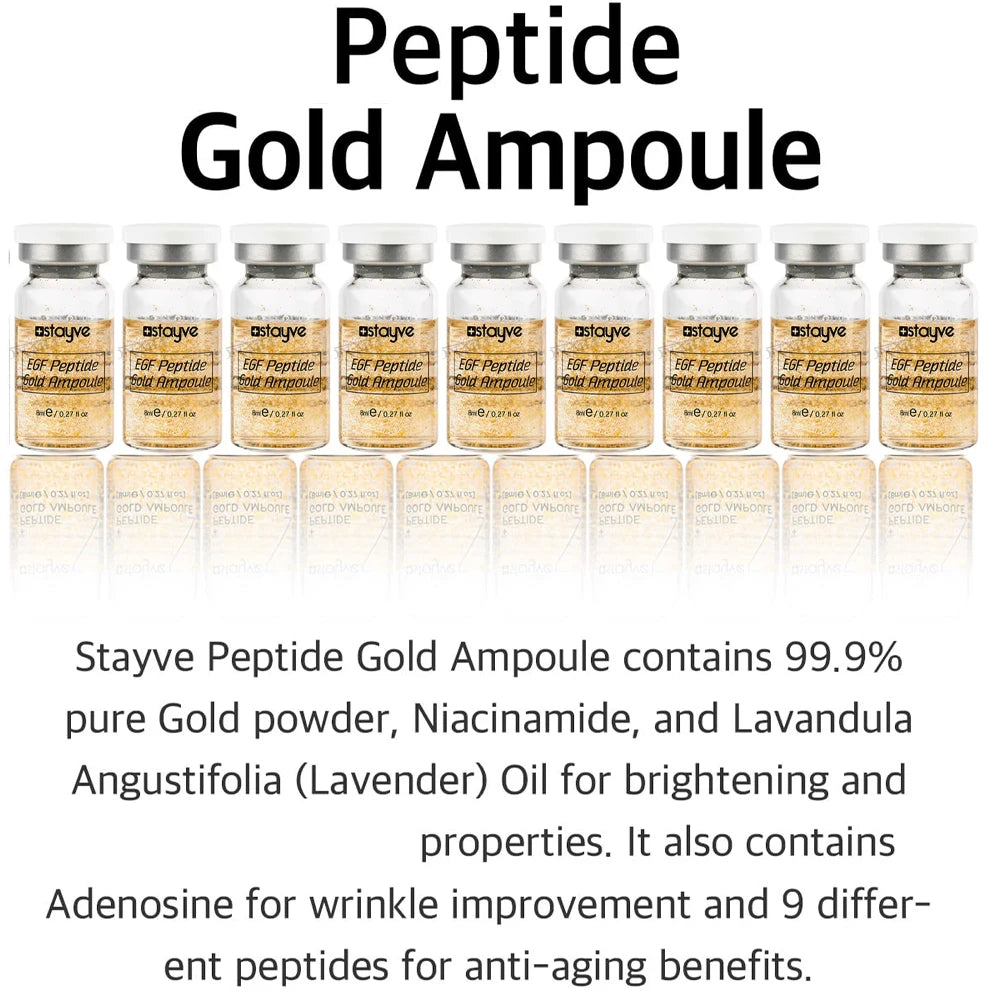 Kit Sérum Facial Branqueador Stayve BB Cream Glow Skin Booster Coreano com Peptídeos