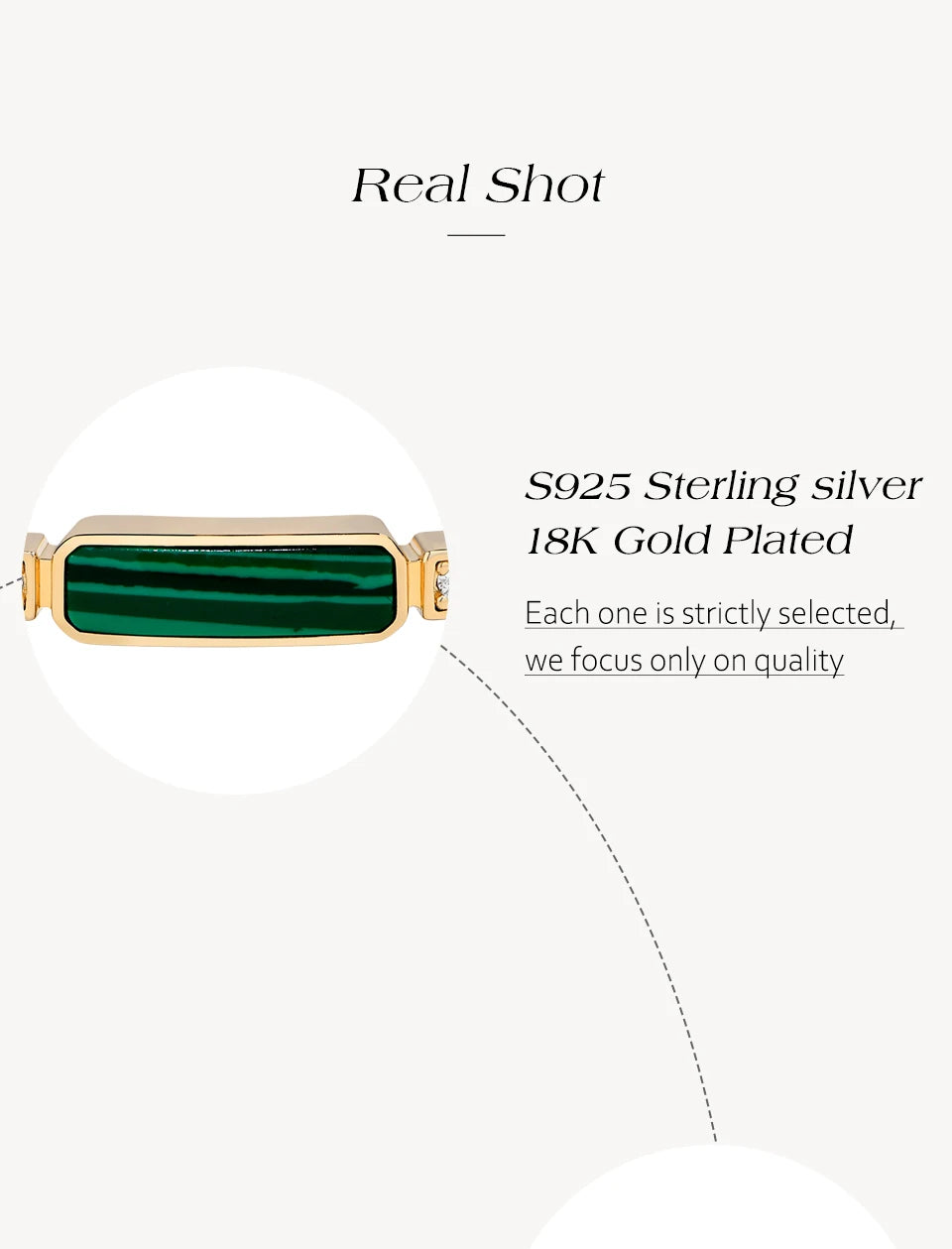 ATTAGEMS Luxury Synthetic Malachite Moissanite Bracelet 2025