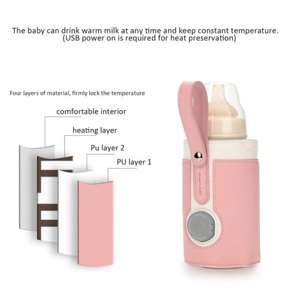 EfficiEent USB Milk Heat Keeper for Travel and Car Use