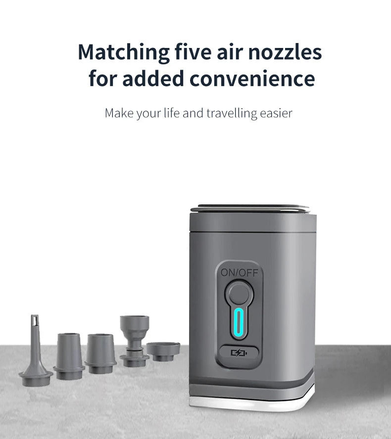 Portable Wireless Air Pump for Outdoor Cushions, Beds, and Yoga Balls.**