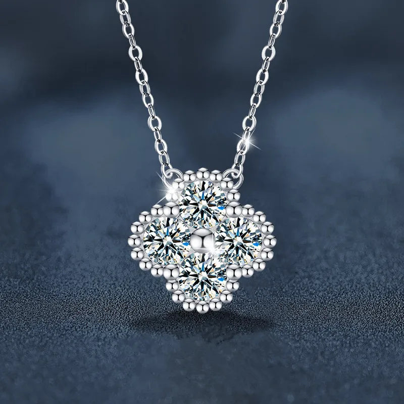 18k Gold Plated 925 Silver 3mm Moissanite Necklace Earrings Bracelet Sets 3 In 1