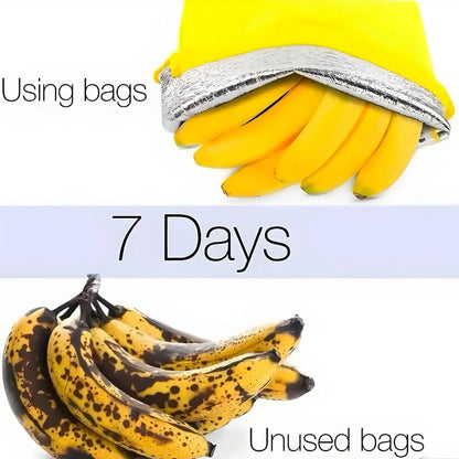 1/2/3/5Pcs Durable Yellow Banana Storage Bags Insulated Fruit Vegetable Fresh-keep