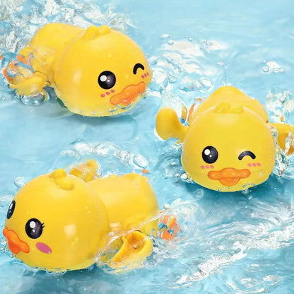 Summer Baby Water Gun Spray Toys Cute Little Yellow Duck Swimming