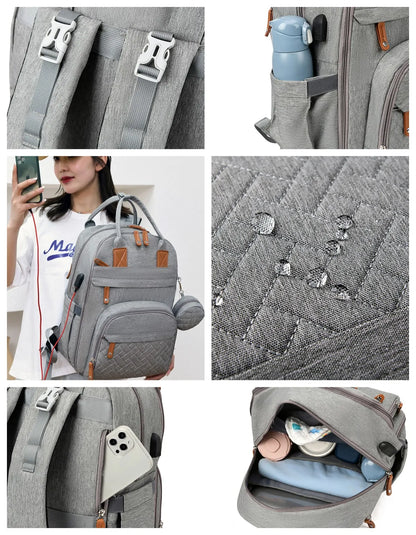 Diaper Bag Backpack Baby Essentials Travel Tote Multifunction