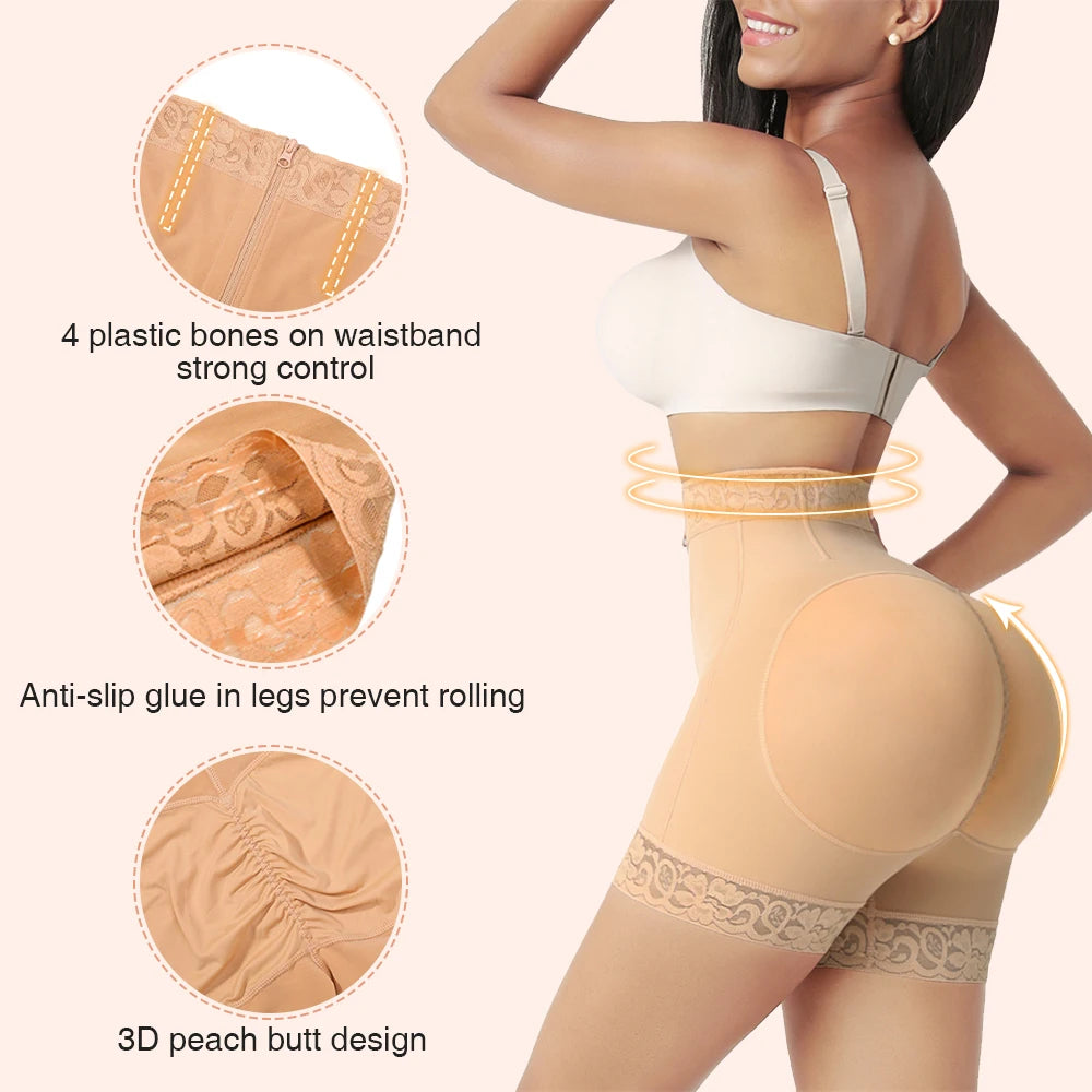 Fajas Colombianas Waist Trainer Butt lifter Body Shapewear Corset Push Up High Waist