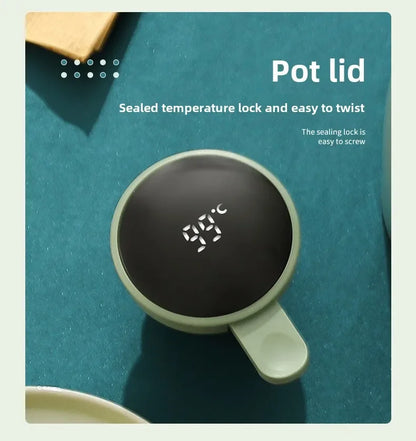 Hervidor térmico de cocina con pantalla digital para café, termo de vidrio de 1/1,3/2 l