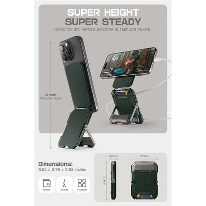 Soporte magnético tipo trípode SUPCASE con tarjetero para iPhone 16/15/14/13/12