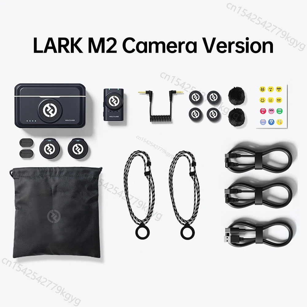 Micrófono de solapa inalámbrico Hollyland Lark M2 para iPhone, cámara, alcance de 300 m