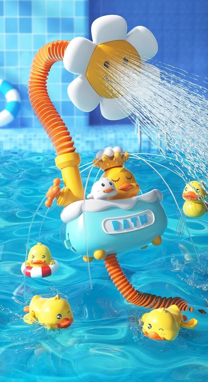 Baby Bath Toy Clouds Duck Model Bathing Cute Swimming Water Game