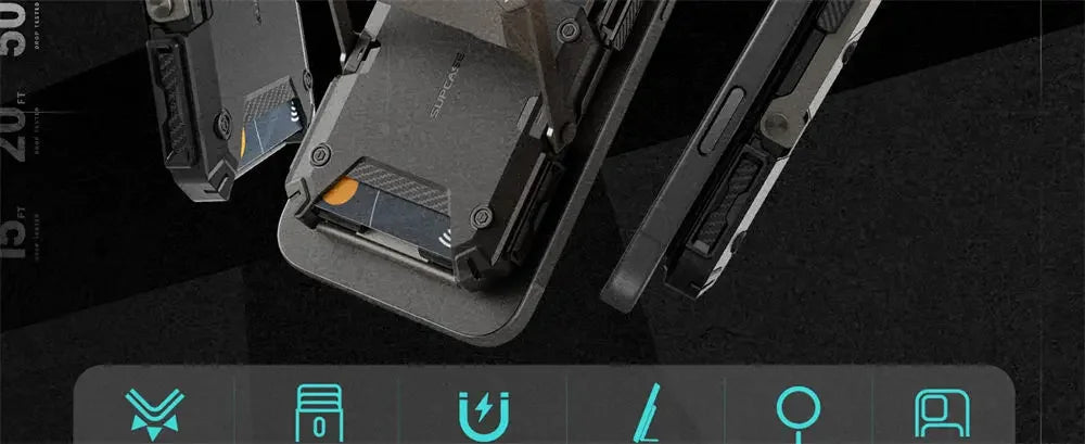 Soporte magnético tipo trípode SUPCASE con tarjetero para iPhone 16/15/14/13/12