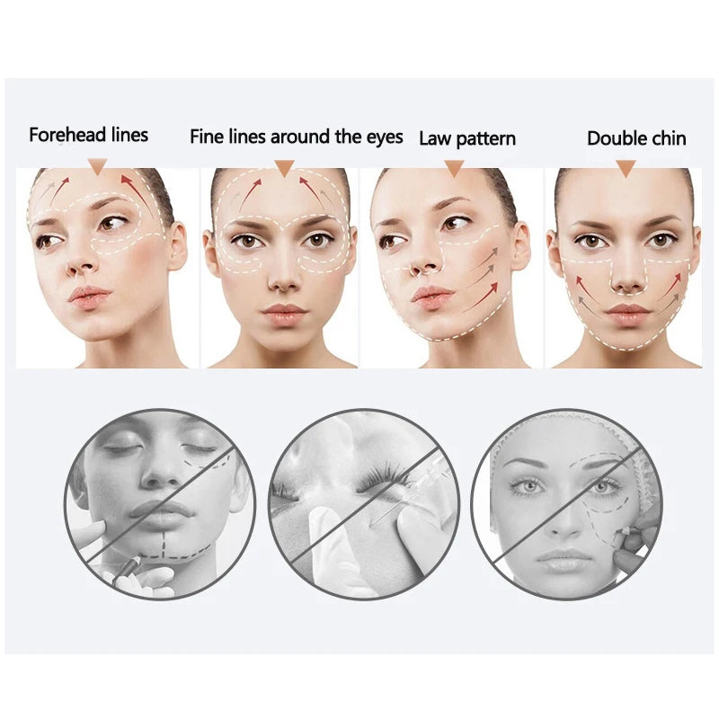 Kit de mascarilla facial coreana con esencia de péptidos de colágeno y ácido hialurónico hidratante.