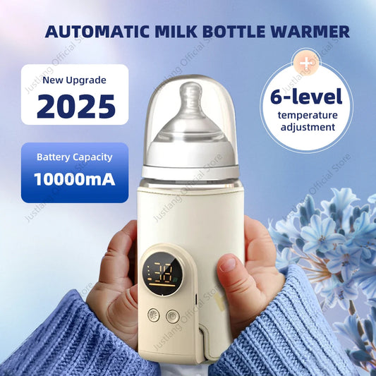 JUSTLANG 10000mAh Baby Bottle Warmer 5 Heat