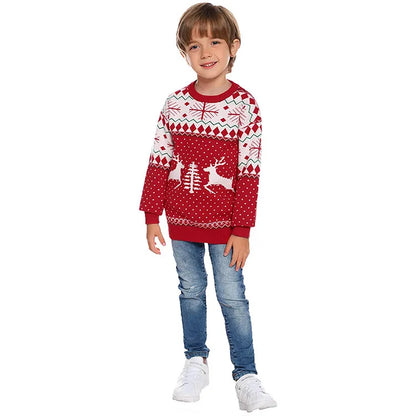 2025 New Christmas Matching Sweaters for Women Men Couples Knitwear Jacquard