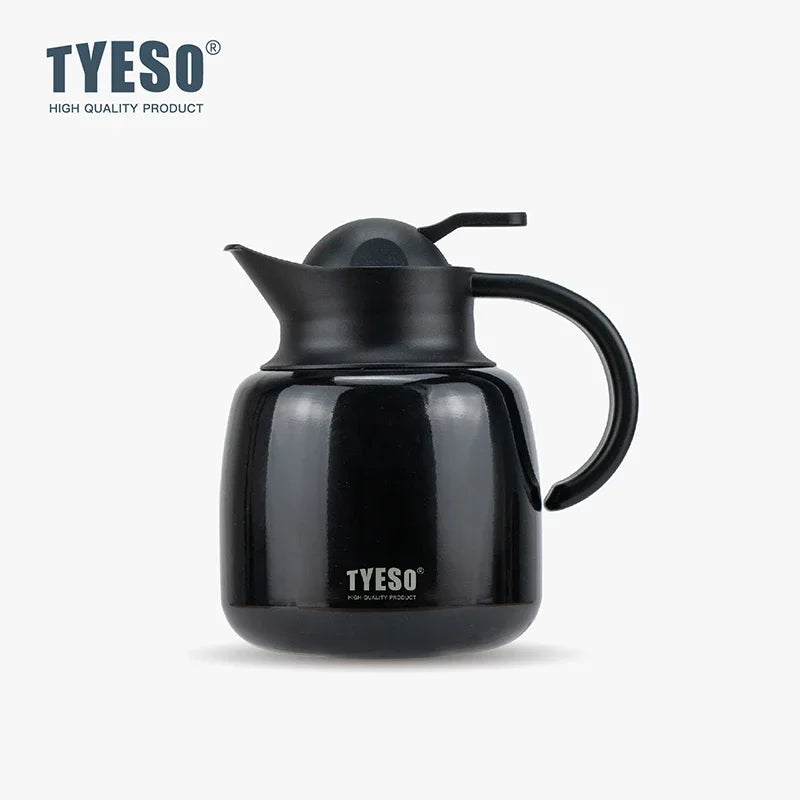 Tyeso Pumpkin-Shaped Thermos Steel Insulated Tea Infuser Hot Cold Water Bottle