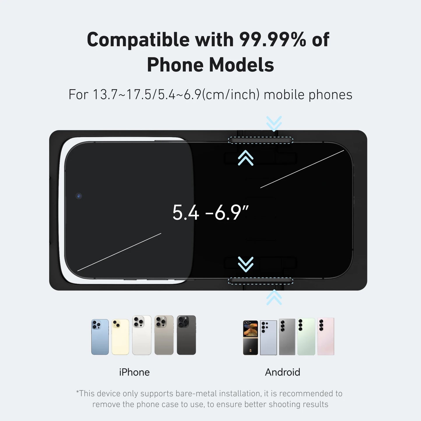 Carcasa Impermeable TELESIN para Teléfono de Buceo, Soporte Universal para Teléfono con Empuñadura