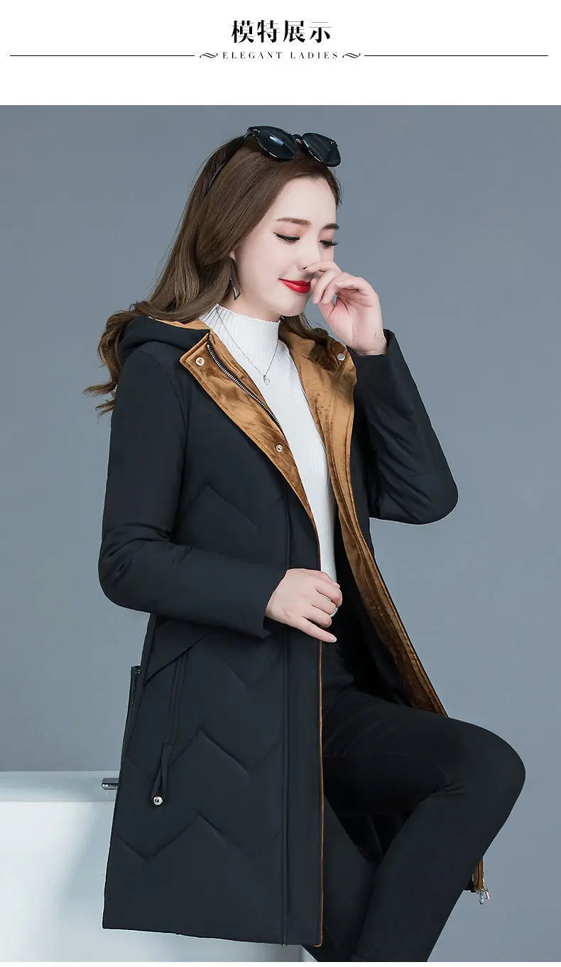 New Female Thickened Down Cotton Jacket