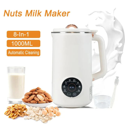 Nut Milk Maker 35oz 1000ml Almond Milk Machine 8-In-1 Automatic
