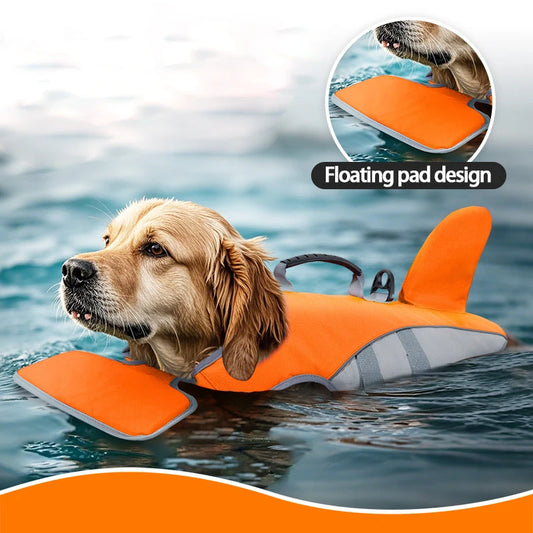 New Pet Swimming Life Jacket – Shark Fin Safety Vest for Dogs