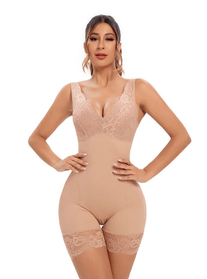 Shapewear Women Full Body Shaper Slimming Bodysuits Lace Corset Waist Trainer Shaping