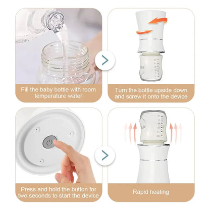 Portable Baby Bottle Warmer Milk USB Charge