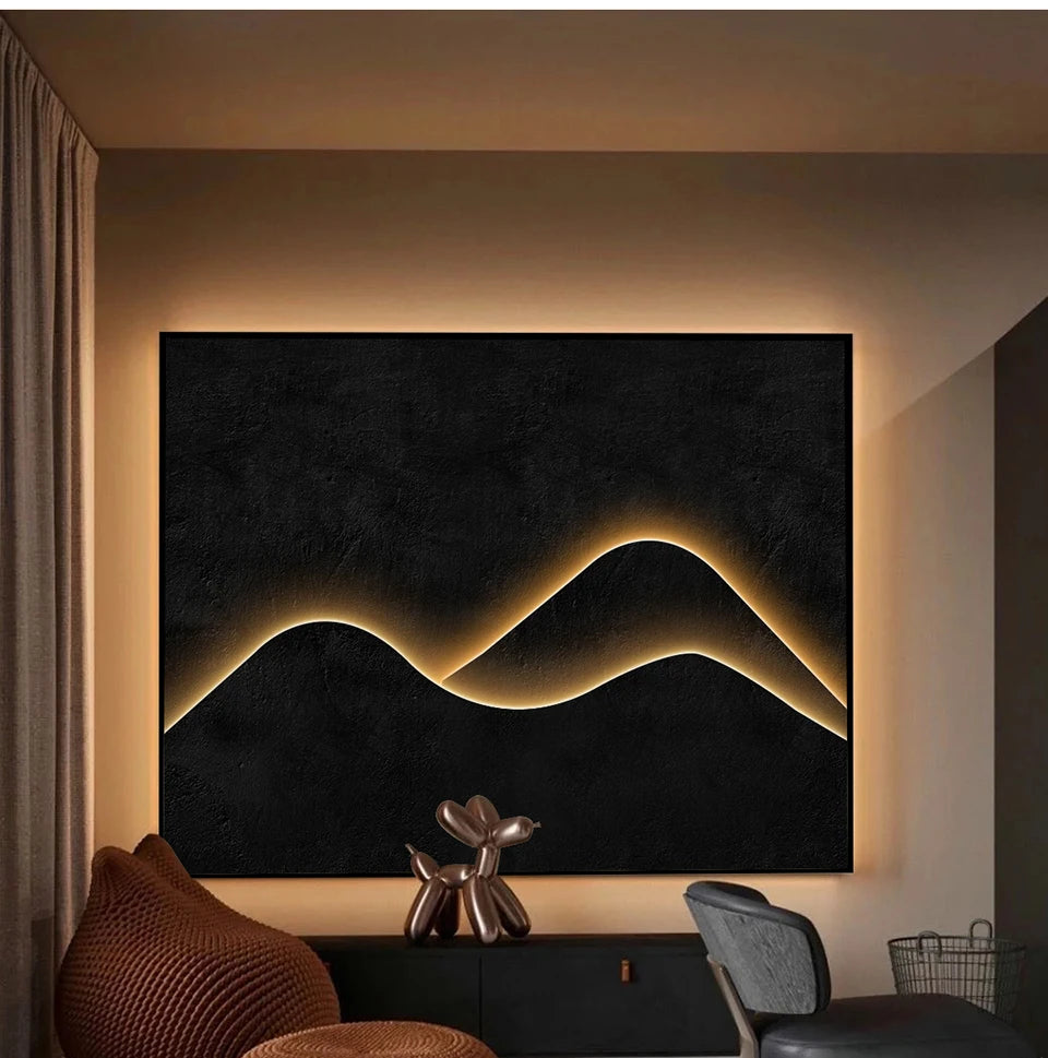 Black Silicone Tube Neon Light LED Strip with RF Remote Control/Sweep Motion/Touch Sensor