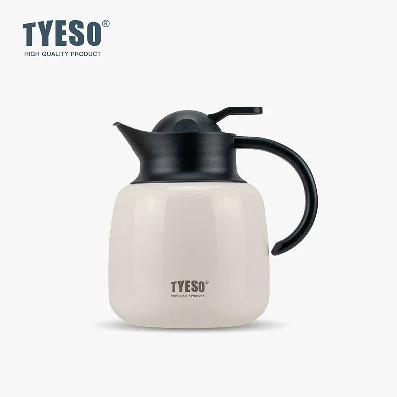 Tyeso Pumpkin-Shaped Thermos Steel Insulated Tea Infuser Hot Cold Water Bottle