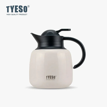 Tyeso Pumpkin-Shaped Thermos Steel Insulated Tea Infuser Hot Cold Water Bottle