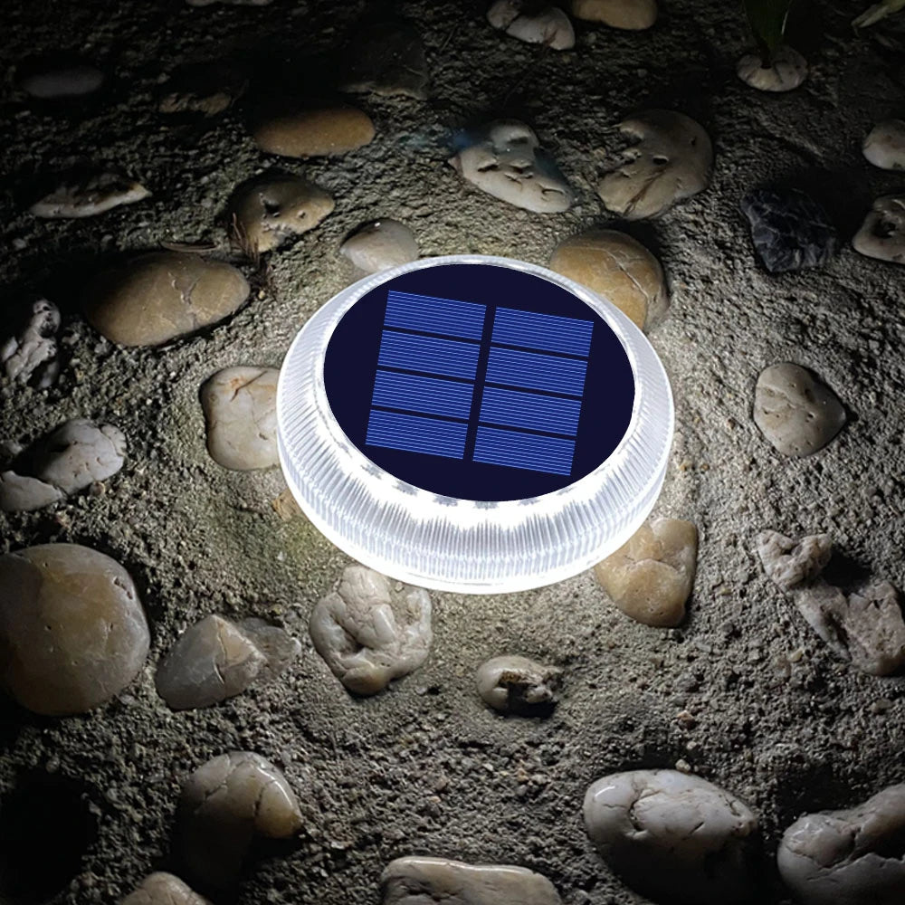 Solar Powered LED Outdoor Deck Lights IP68 Waterproof Automatic On/Off