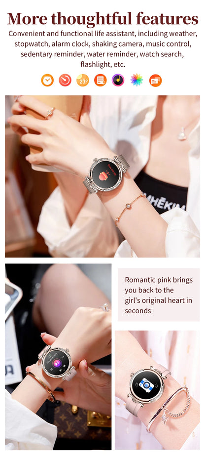 For Xiaomi Android Fashion Women Smart Watch 360*360 HD Screen