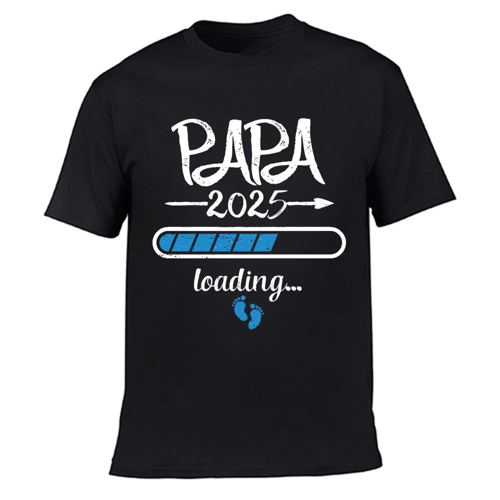 2025 New Cute Dad +Mom+ Baby Printed Couple Maternity T-Shirt Pregnancy