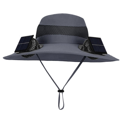 Outdoor Solar Multi-purpose Fan Cap Adjustable Three-speed Wind with USB Charging