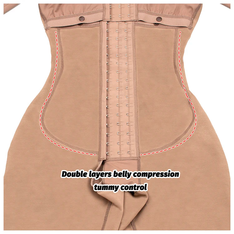 Full Body Colombian Girdles Shaper High Compression Bodysuits Postoperative