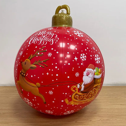 Outdoor Christmas Inflatable Decorated Ball 60cm PVC Giant Big Large Balls Xmas