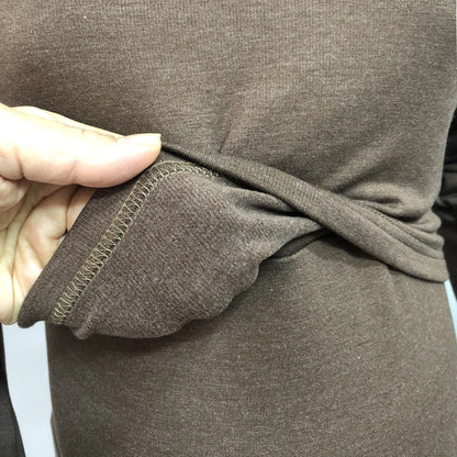 Autumn Winter Maternity Clothes Turtleneck Warm Long Sleeve
