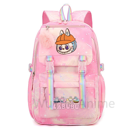 Mochila estampada fofa de anime para adolescentes estudantes crianças meninas meninos mochila escolar