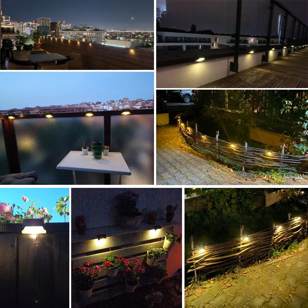 1~20PCS Luz solar para terraza, exterior, IP65 impermeable, lámparas solares para jardín