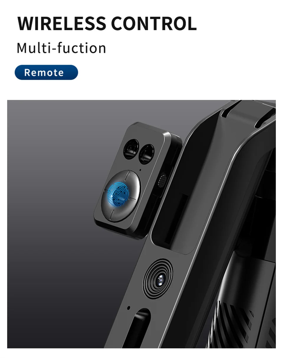COOL DIER C12 AI Tracking gimbal Trípode Estabilizador de cardán Palo selfi inalámbrico plegable