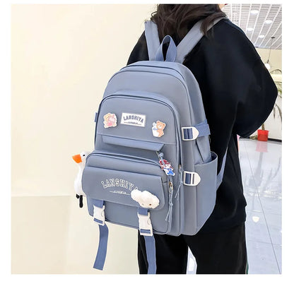 Conjunto de 5 pingentes grátis estilo floresta versão coreana casual harajuku estudante