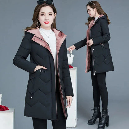 New Female Thickened Down Cotton Jacket