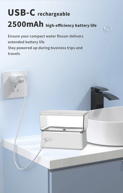 H2ofloss Tabletop Portable Water Flosser for Teeth Dental Oral Irrigator