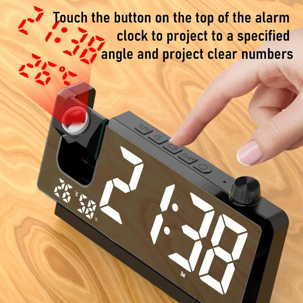 Ceiling Projection Clock Wireless Clocks Projection On Ceiling Wall 180 Degree Rotatable