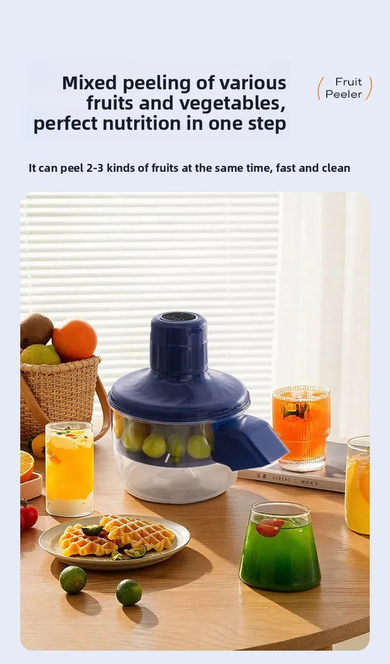 Pelador de Fruta Eléctrico Automático, Máquina Peladora Inteligente, Inalámbrico Portátil