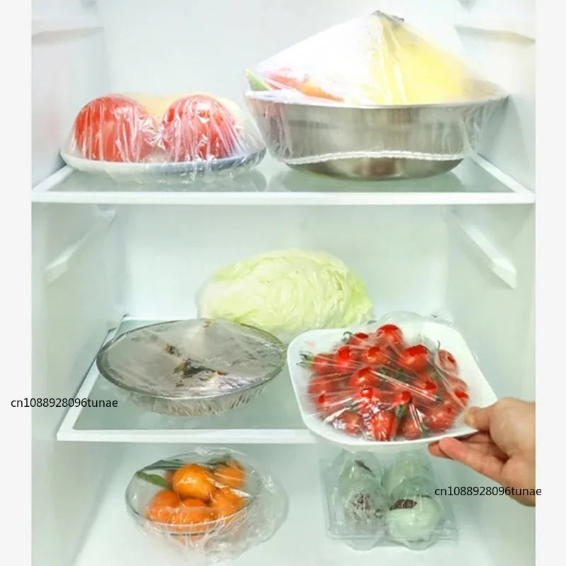 Funda de alimentos Plástico Colorido Envoltura Elástica Tapa Plato Bolsas de Embalaje de Cocina Bolsa de Almacenamiento