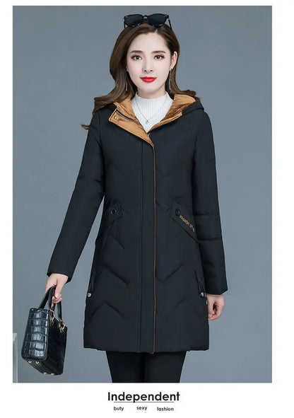 New Female Thickened Down Cotton Jacket