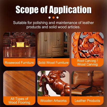 Pulidor para Muebles de Madera de Cera de Abejas - Cuidado para Madera Maciza - Herramientas de Limpieza y Mantenimiento Pulidas