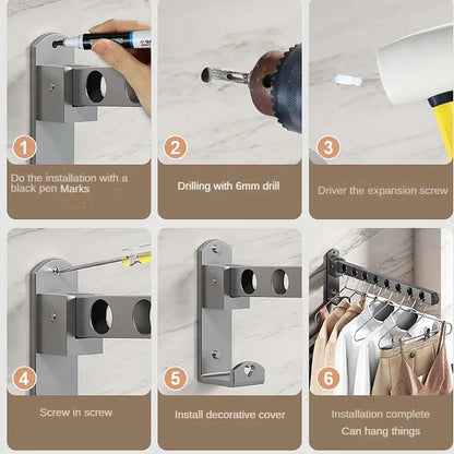 Wall Mounted Wall-Mounted Clothes Hanger
