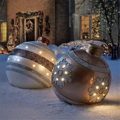 Outdoor Christmas Inflatable Decorated Ball 60cm PVC Giant Big Large Balls Xmas