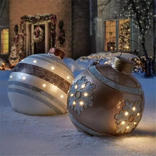 Outdoor Christmas Inflatable Decorated Ball 60cm PVC Giant Big Large Balls Xmas